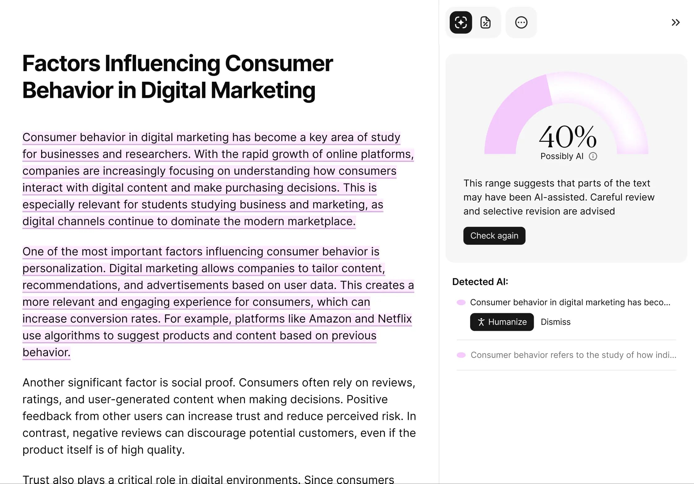 Reprism interface preview