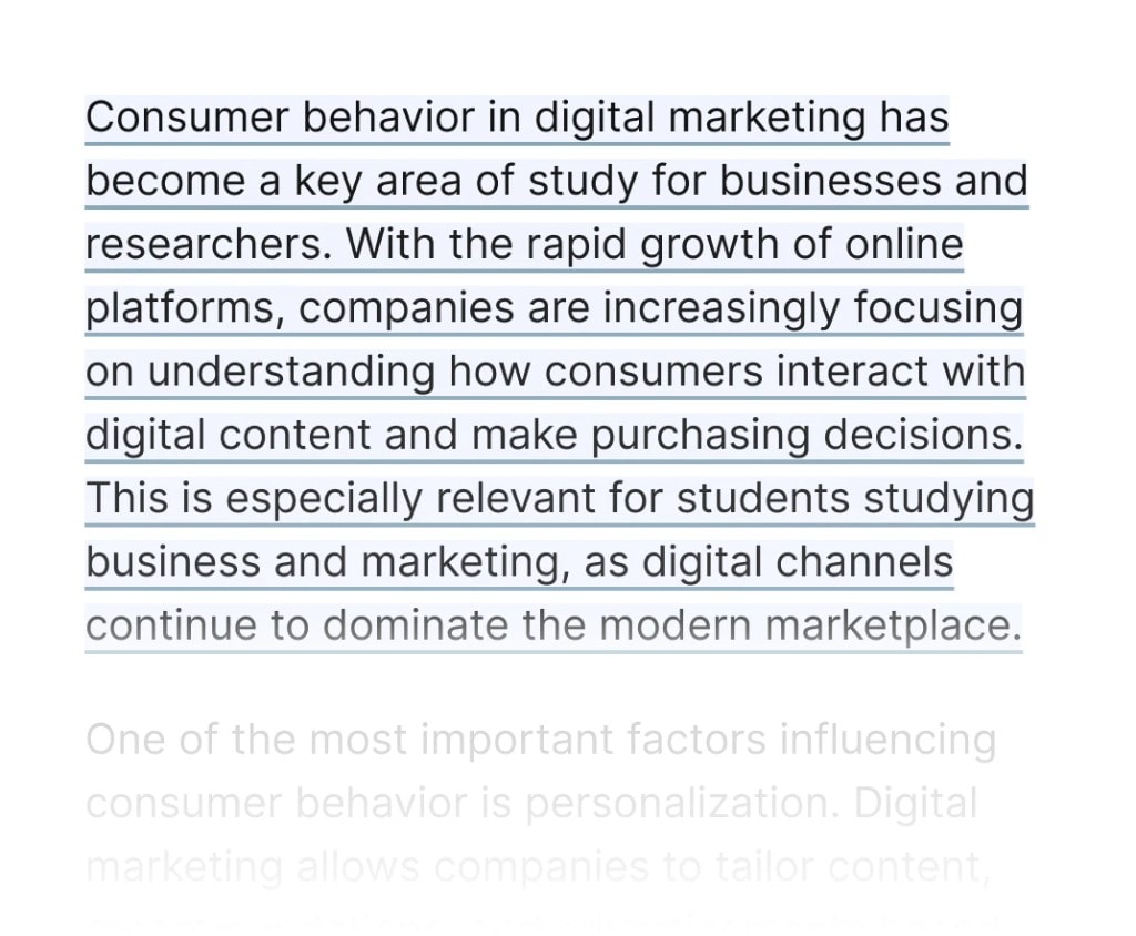 Writing workflow preview